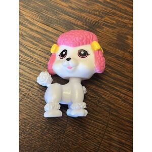 My Pet Pals Dog Poodle Figure Pink Hair Head‎ Turns 2"